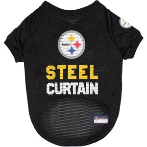 Pets First NFL Dog & Cat Raglan Jersey, Pittsburgh Steelers, Small