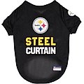 Pets First NFL Dog & Cat Raglan Jersey, Pittsburgh Steelers, X-Small