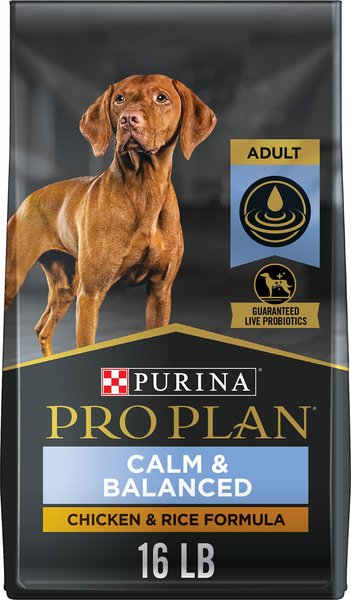 PURINA PRO PLAN Calm & Balanced Chicken & Rice Calming Dog Dry Food, 16 ...