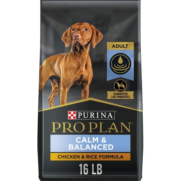 PURINA PRO PLAN Calm & Balanced Chicken & Rice Calming Dog Dry Food, 16