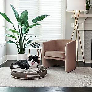 Bark and Slumber Bentley Brown Medium Round Lounger Dog Bed