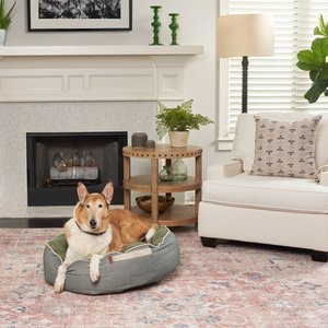 Bark and Slumber Ollie Green Large Round Cloud Dog Bed