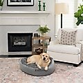 Bark and Slumber Good Boy Grey Large Round Cloud Dog Bed