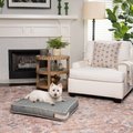 Bark and Slumber Ollie Green Small Lounger Dog Bed