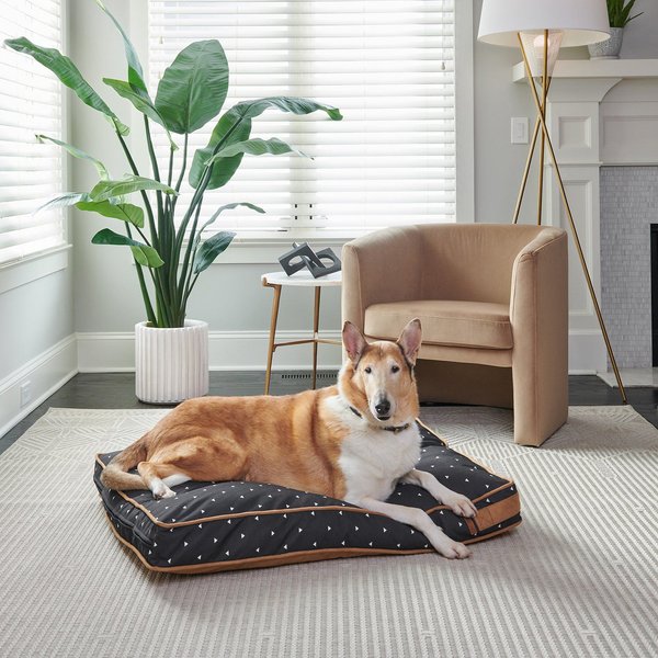 Bark and Slumber Lounger Pillow Dog Bed with Removable Cover
