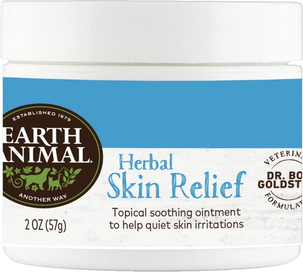 EARTH ANIMAL Natural Remedies Herbal Skin Relief Balm Soothing Nose, Paw, &  Skin Ointment for Dogs & Cats, 2-oz jar 