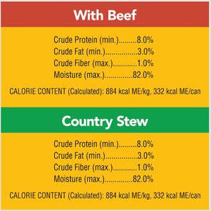 Pedigree Choice Cuts In Gravy Beef & Country Stew Adult Canned Wet Dog Food Variety Pack, 13.2-oz can, case of 12