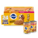 Pedigree Chopped Ground Dinner with Chicken & Beef Adult Canned Wet Dog Food Variety Pack, 13.2-oz, case of 24