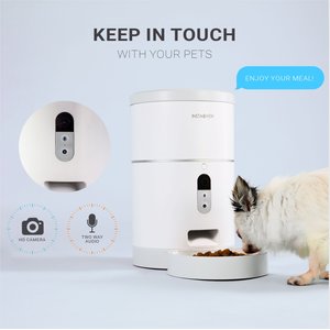 INSTACHEW Purechew Automatic with HD Camera Cat & Dog Smart Pet Feeder, White