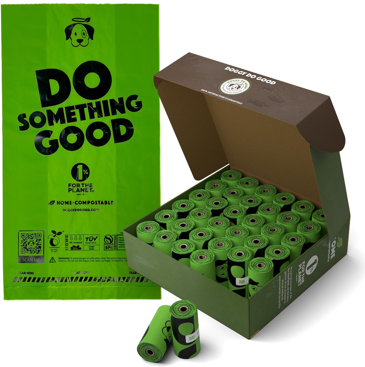 Certified compostable shop pet waste bags