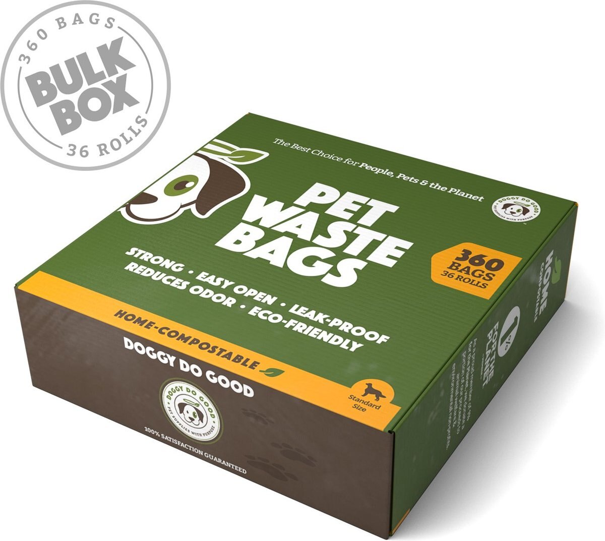 DOGGY DO GOOD Certified Home Compostable Premium Dog Cat Waste