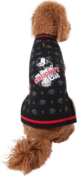 Disney Villains "Naughty List" Dog & Cat Sweater, Medium slide 1 of 7