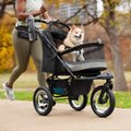 Frisco No-Zip, Collapsible Cat & Dog Jogger Stroller, Grey
