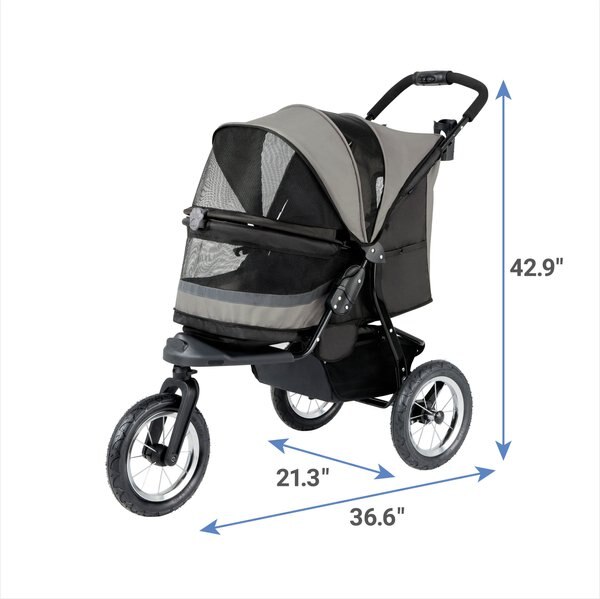 Frisco Modern No-Zip, Collapsible Cat & Dog Stroller