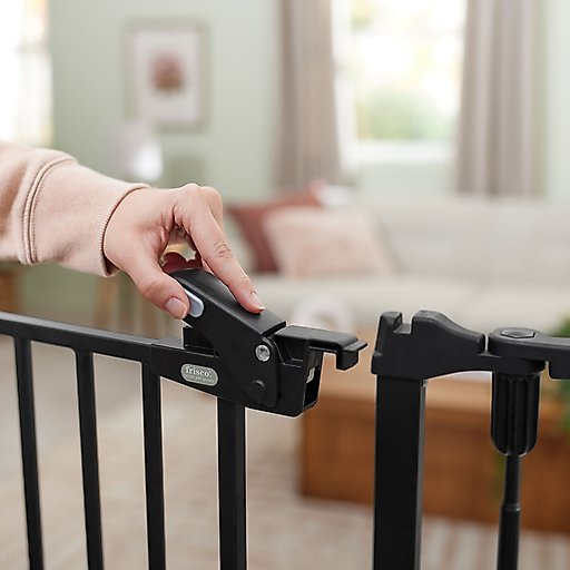 Frisco Steel 3-Panel Configurable Gate, 41-in Height, Black