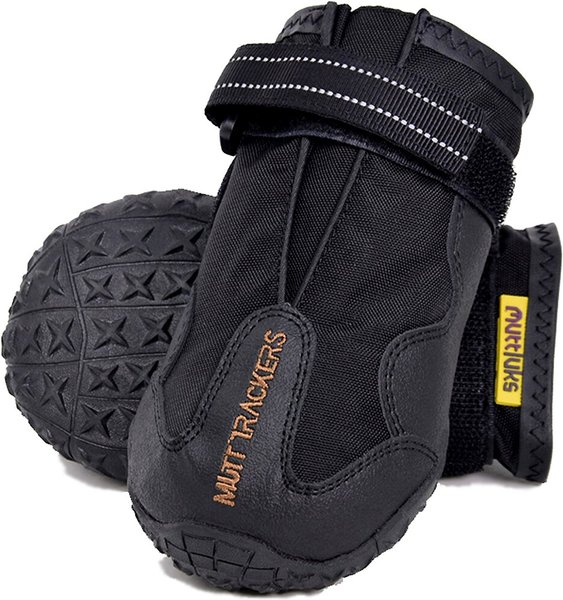 Muttluks Trackers All-Season Dog Boots, Black, 2 count slide 1 of 9