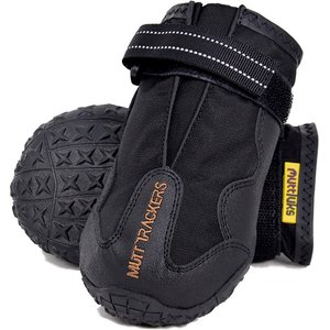 Muttluks Trackers All-Season Dog Boots, Black, 2 count, 1