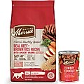 Merrick Classic Healthy Grains Real Beef + Brown Rice Recipe with Ancient Grains Dry Food + Wet Dog Food Cowboy Cookout