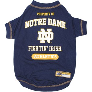 Pets First NCAA Dog & Cat T-Shirt, Notre Dame, Medium