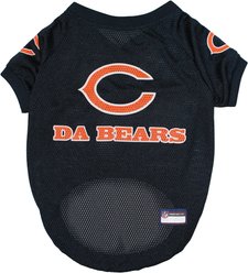 Pets First NFL Dog & Cat Raglan Jersey, Chicago Bears, Large