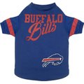 Pets First NFL Dog & Cat Stripe Slv T-Shirt, Buffalo Bills, Medium