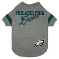 Pets First NFL Dog & Cat Stripe T-Shirt, Philadelphia Eagles, Large