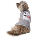 HOTEL DOGGY Halloween Mock Neck Ghost Sweater for Dogs, Light Grey