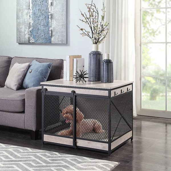 Unipaws Furniture Style Sliding Door Dog Crate