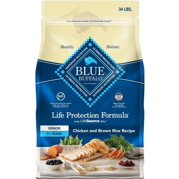 BLUE BUFFALO Life Protection Formula Senior Chicken & Brown Rice Recipe ...