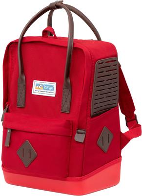 Show full view: Kurgo Nomad Carrier Dog Backpack, One Size, Red slide 8 of 10