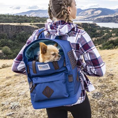 Show full view: Kurgo Nomad Carrier Dog Backpack, One Size, Blue slide 6 of 11