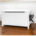 Designer Pet Products Parker Designer Wood Catbox Furniture Litter Box Enclosure, 36-in, White