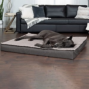 FurHaven Quilt Top Cooling Gel Convertible Indoor/Outdoor Cat & Dog Bed, Gray, Jumbo Plus