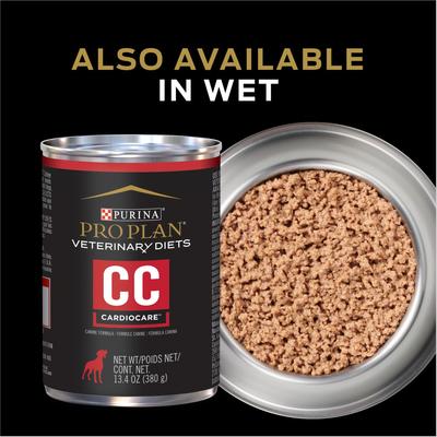 Show full view: Purina Pro Plan Veterinary Diets CC CardioCare High Protein Chicken Flavor Dry Dog Food, 20-lb bag slide 9 of 11