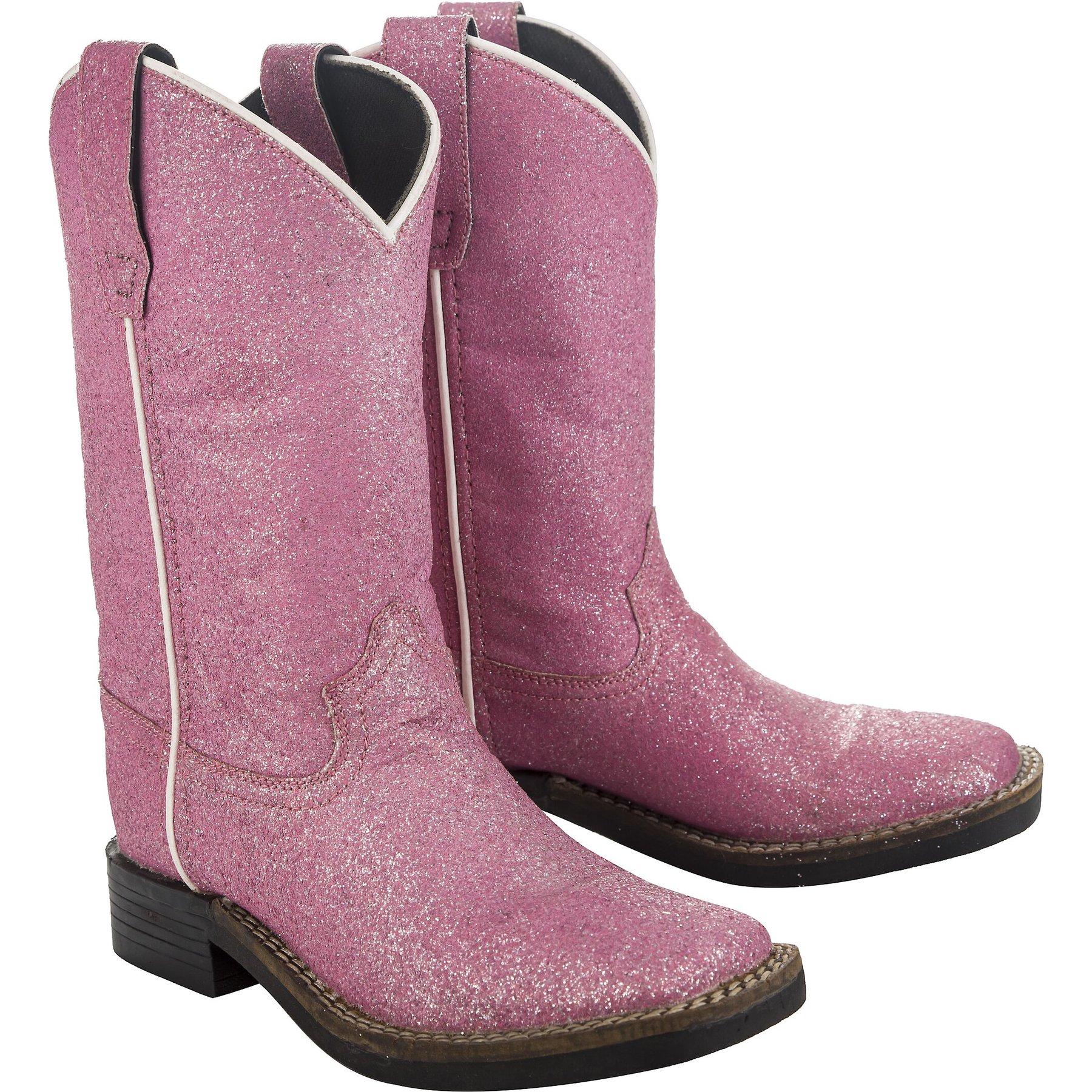 TuffRider Children's Pink Glitter Western Boot, 4