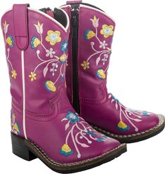 TuffRider Children's Floral Cowgirl Western Boot, 3