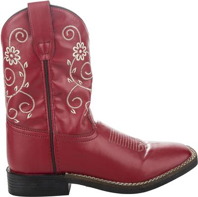 Show full view: TuffRider Toddler Fire Red Floral Western Boot, 5 slide 3 of 6
