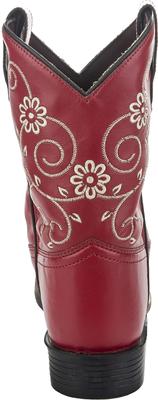 Show full view: TuffRider Toddler Fire Red Floral Western Boot, 5 slide 5 of 6