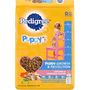 Pedigree Puppy Growth & Protection Chicken & Vegetable Flavor Dry Dog Food, 14-lb bag