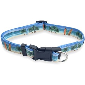 FearLess Pet Safe Cinch Dog Collar, Beach Life, Medium/Large