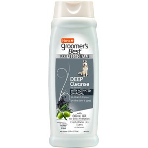 HARTZ Groomer s Best Professionals Deep Cleanse with Olive Oil Fresh Water Lily Scent Dog Shampoo 18 fl oz bottle Chewy