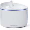DOGNESS Plastic Cat & Dog Water Fountain Plus, Large, 3.2-L, White