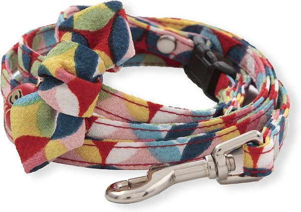 Necoichi Daruma Charm Polyester Standard Dog Leash, One size, Red slide 1 of 6
