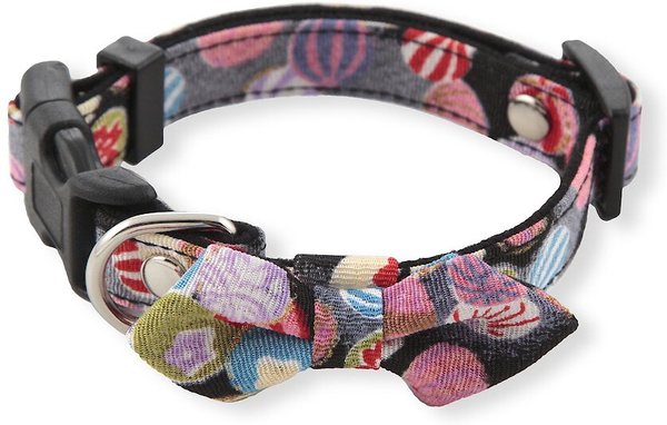 Necoichi Origami Cotton Bow Tie Dog Collar, Medium, Black slide 1 of 8