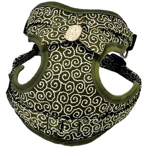 Necoichi Ninja Rayon Dog Harness, Medium, Green