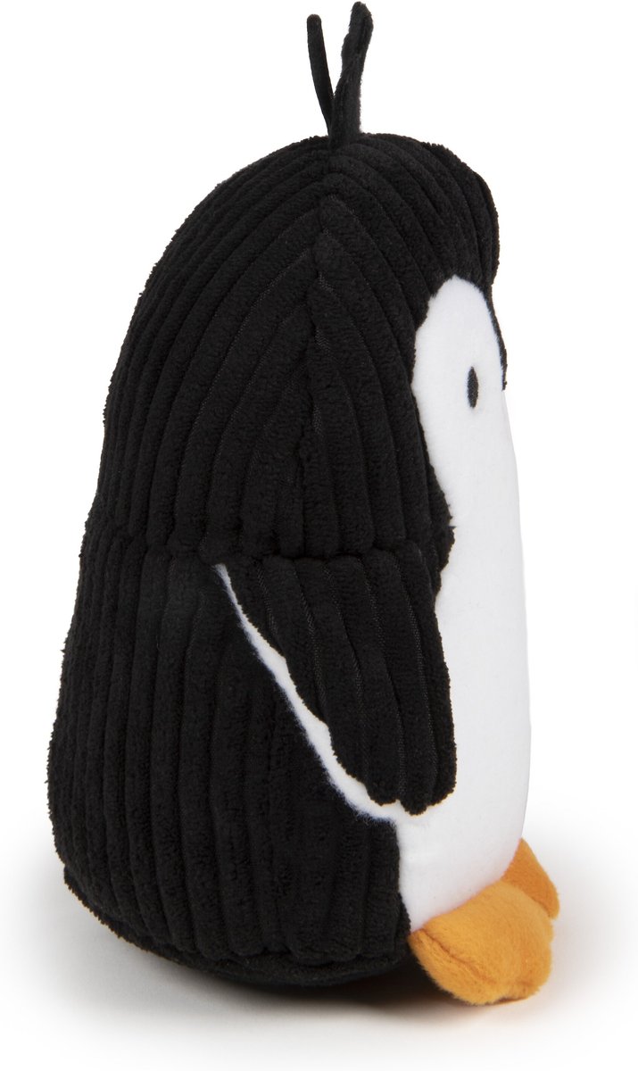 TRUSTYPUP Penguin, Silent Squeak Dog Toy, Black, Large