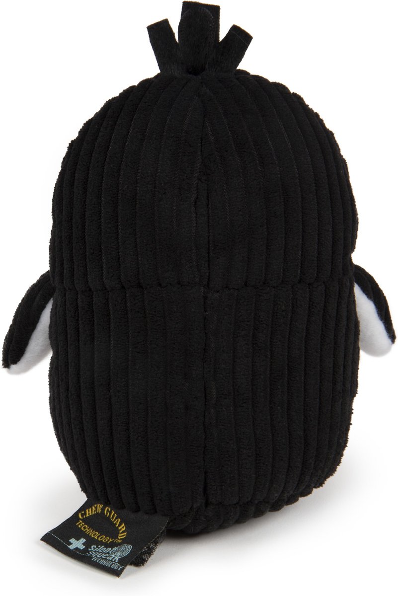 TRUSTYPUP Penguin, Silent Squeak Dog Toy, Black, Large