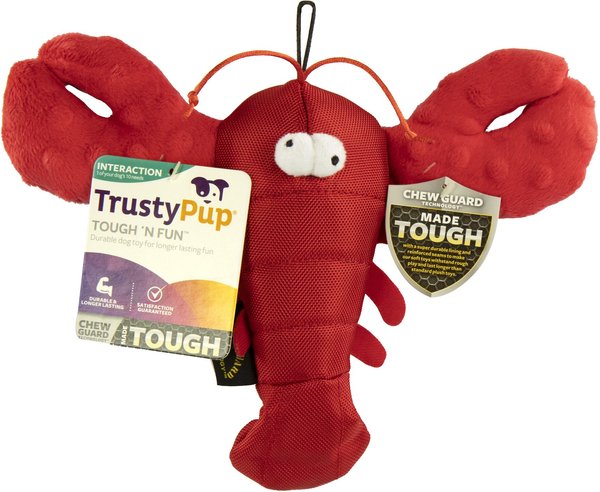 red lobster dog toy