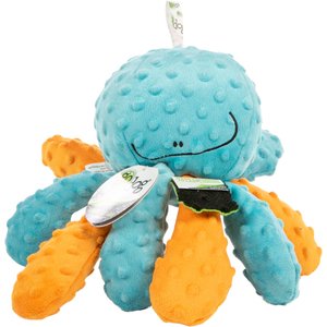 GoDog Crazy Tugs Octopus Squeaker Dog Toy, Large
