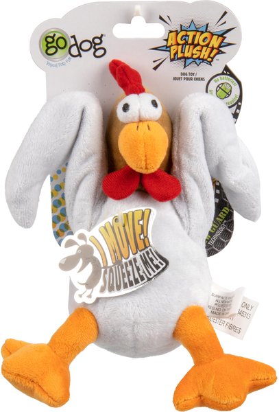 Plush chicken hot sale dog toy